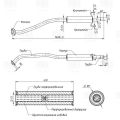 Trialli EAM0362 Toyota Corolla (01-) 1.4i/1.6i седан/универсал дополнительный (резонатор) алюминизированная сталь