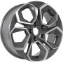 Легковой диск KDW KD1620 6,5x16 4x100 ET45 60,1 Grey Front Polished (уценка: имеется дефект)