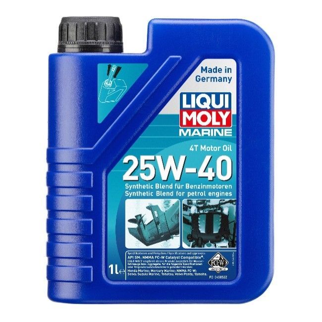 Liqui Moly 4T Marine Motoroil 25W-40 API SM минеральное 1 л 25026